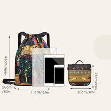 Load image into Gallery viewer, Drawstring Foldable Large Capacity Dry-wet Separation Travel Sports Backpack