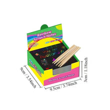 Load image into Gallery viewer, 【100 Sheets/1 Set】DIY Rainbow Magic Scratch Paper Art Set