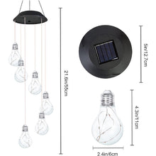 Load image into Gallery viewer, Solar-Powered LED Wind Chime Light