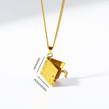 Load image into Gallery viewer, Openable Book Necklace