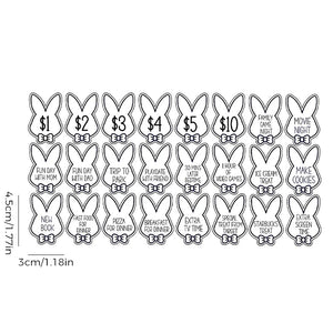 Easter Egg Stuffing Wooden Rabbit Token