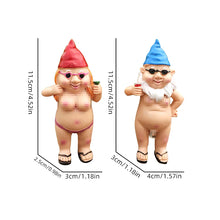 Load image into Gallery viewer, Naughty Garden Gnome Funny Statue