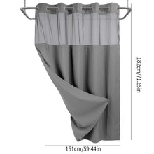 Load image into Gallery viewer, Waffle Pattern Double Layer Shower Curtain