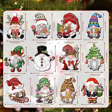 Load image into Gallery viewer, Christmas Wooden Gnome Ornaments