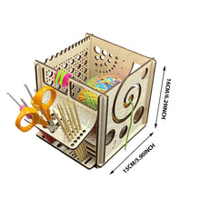 Load image into Gallery viewer, All-in-one Wooden Yarn Bowl - Multifunctional knitting tool