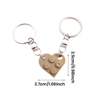 Load image into Gallery viewer, Cute Heart Shape Matching Brick Keychain For Couples