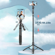 Load image into Gallery viewer, 360° Retractable Tripod Selfie Stick with Remote Control