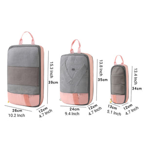 Compressed Packing Cubes Travel Storage Set