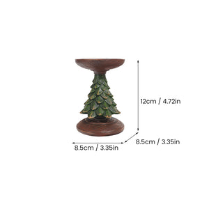 Retro Christmas Tree Candlestick Ornaments