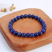 Load image into Gallery viewer, Naturlig Lapis Lazuli Stone Beaded armbånd