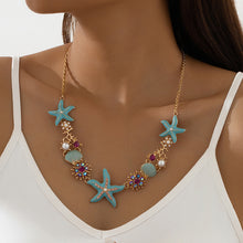 Load image into Gallery viewer, Shell Starfish Pearl Necklace