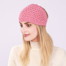 Load image into Gallery viewer, Hollow Out Ponytail Women Beanie