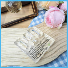 Load image into Gallery viewer, Clear Acrylic Letter Plaque For Dad