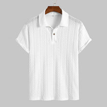Load image into Gallery viewer, Regular Fit Plain Textured Polo Shirt
