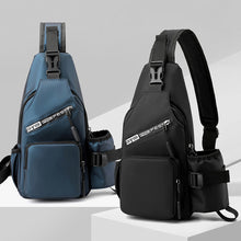 Load image into Gallery viewer, Men&#39;s Leather Film Water Bottle Chest Bag