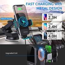 Load image into Gallery viewer, Car mobile phone holder with wireless charger