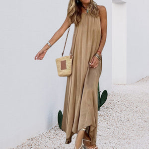 Women's Casual Summer Backless Slip Dress