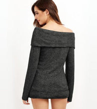 Load image into Gallery viewer, Off Shoulder Oversize Sweater