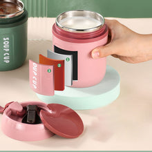 Load image into Gallery viewer, Stainless Steel Thermal Container with Foldable Spoon