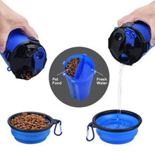 Load image into Gallery viewer, Magoloft™ 2-in-1 Pet Travel Water &amp; Food Bottle with Foldable Bowl