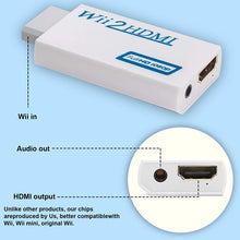 Load image into Gallery viewer, Wii to HDMI Converter Adapter
