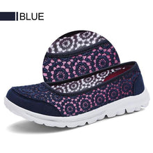 Load image into Gallery viewer, Women's Lace Screen Breathable Net Flat Shoes