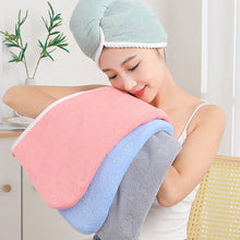 Load image into Gallery viewer, Double Layer Coral Velvet Quick Drying Hair Cap