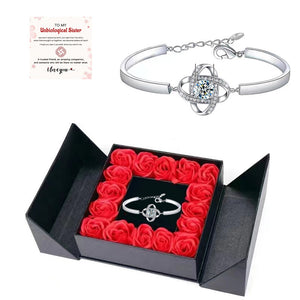I will always be with you - Diamond Knot Bracelet