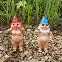 Load image into Gallery viewer, Naughty Garden Gnome Funny Statue