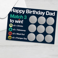 Load image into Gallery viewer, Gift Scratch Cards for Mum and Dad