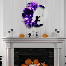 Load image into Gallery viewer, Cat Crescent Moon Wreath
