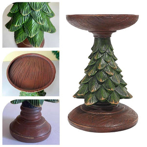 Retro Christmas Tree Candlestick Ornaments