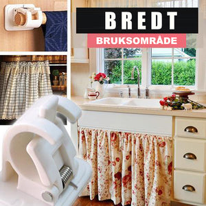 Spikerfrie, justerbare stangbrakettholdere