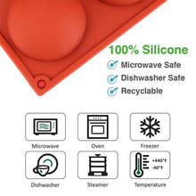 Load image into Gallery viewer, Semi Sphere Silicone Mold