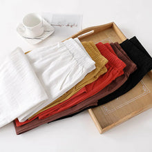 Load image into Gallery viewer, Cotton Linen Ankle Length Harem Pants