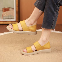 Load image into Gallery viewer, Thick Sole Women&#39;s Stylish Leather Sandals