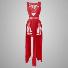 Load image into Gallery viewer, Gothic Bandaged Corset Bustier Top Cutout High Split Mesh Sets