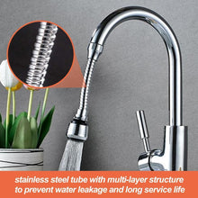 Load image into Gallery viewer, Stainless Steel Flexible Faucet Extension Sprayer