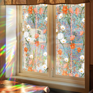 Colorful Flower Window Anti-Peep Film