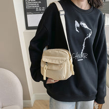 Load image into Gallery viewer, Women's Corduroy Shoulder Bag with Zipper