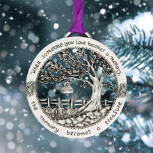 Load image into Gallery viewer, "When Someone You Love Becomes a Memory" - Merry Christmas Memorial Ornament