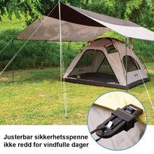 Load image into Gallery viewer, Justerbart kraftig låsegrep for tarp og skyggeduk