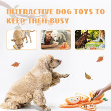 Load image into Gallery viewer, Orange Hide-and-Seek Plush Dog Toy