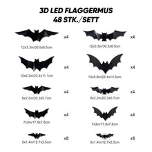 Load image into Gallery viewer, 3D-flaggermusdesign LED-dekorasjon