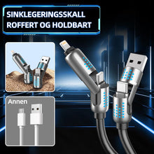 Load image into Gallery viewer, 240W 4-i-1 USB-C hurtigladekabel