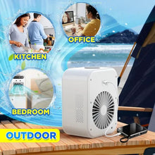 Load image into Gallery viewer, Portable 3-In-1 Cooling Fan with 2-Speed Mist