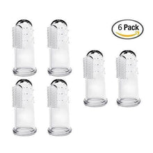 Load image into Gallery viewer, Dog Cat Soft Finger Toothbrush, 6 packs