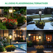Load image into Gallery viewer, Soldrevet blomsterpotte gatelys