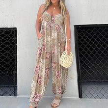 Load image into Gallery viewer, Patchwork Print Loose Jumpsuit