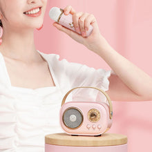 Load image into Gallery viewer, Mini Karaoke Machine With Wireless Microphone